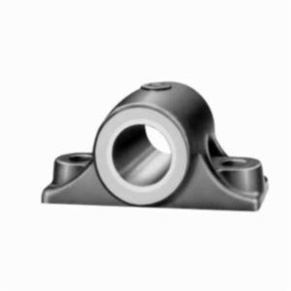 Dodge Babbitted Solid Pillow Block Plain Sleeve Bearing, 2-3/16 in Bore, 5-1/2 to 6 in L Center-to-Center 006132